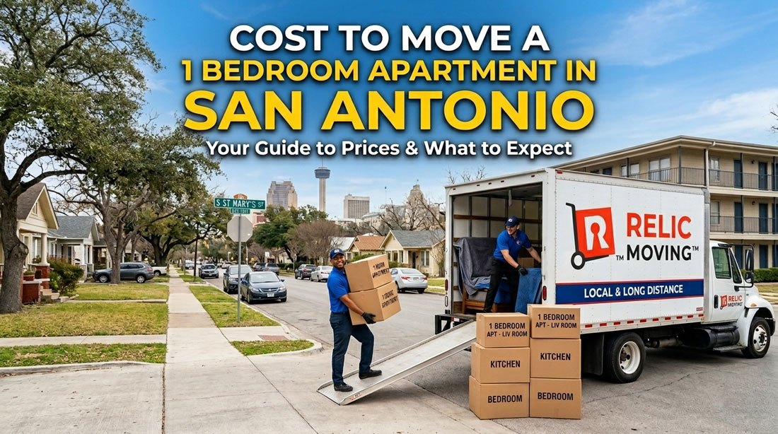 Cost to move a one bedroom apartment in San Antonio TX